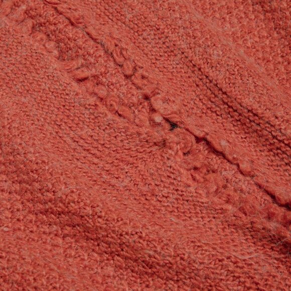 Steilmann (Germany) Vintage Garter Seed Stitch Picot Trim Cardigan : L - Picture 4 of 4